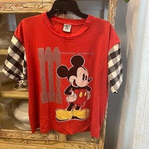 Red Mickey Mouse Vintage T-Shirt